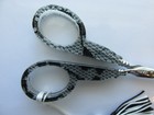 French Sajou Embroidery Scissors Black Snakeskin