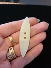 Antique Mother Of Pearl   Tatting Shuttle   Mop  2 1 2