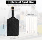 Top-grain Leather Luggage Tag Set     Flap Id Holder For Suitcase   Travel Gear