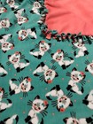 Cat Kitten Pet Animal Fleece Thick Tie Throw Blanket