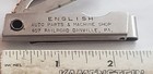 English Auto Parts    Machine Shop 407 Railroad Danville  Pa  Multi Knife Clip