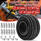 50ft 1 2  Hydraulic Hose With 16pcs Hydraulic Hose Fittings W p 40mpa   5800psi