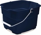 Roughneck Square Bucket 14-quart Blue Comfortable durable Pour Handle Sturdy Pai