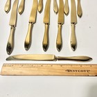 12 Vintage Dirigold Dirilyte Goldware Regal Flatware 8 5 8  Dinner Knives