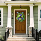 26  Hydrangea Wreath For Front Door  Porch  Window - Large Artificial Silk Flowe