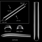 60pcs Square Nail Art Tips 3xl Extra Long Ballerina Fake False Nails Full Cover