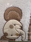 Cocalo Sweet Latte Diaper Stacker New Nip Elephant Applique Tan Brown Nursery