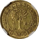 Central American Republic 1825ng 1 2 Escudo Guatemala Mint Ngc Ms61
