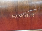 Vintage Singer Sewing Machine 99 128 Bentwood 3 4 Size Carrying Case Nice