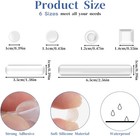 165pcs Cabinet Door Bumpers Clear Soft Silicone Bumper Pads Self Adhesive Cabine