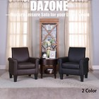 Pu Leather Armchair Modern Accent Single Sofa Seat Living Room Leisure Furniture