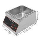 Chocolate Tempering Machine 26 46lbs Chocolate Melting Pot Stainless Steel 500w