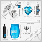 Set Of 8 Small Urns For Human Ashes Cremation Urns Keepsake Ash Holders Family