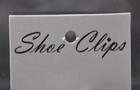 New Black Crystal Silver Tone Shoe Clips Handcrafted Artisan O5