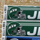 Nfl Lot Of 4 Vintage 90s Bumper Stickers Lions  Jets  Eagles