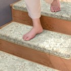 2 Pcs 30x9 5x1 5 Inch Bullnose Nonslip Stair Treads Washable Carpet Grey