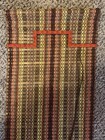 Vintage Woven Wood Blinds Window Shade 17    X 71    Long Skinny Retro 1970s Read