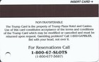 Trump Plaza Casino - Atlantic City  Nj - 13b Issue Slot Card