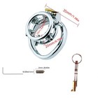 Stainless Steel Male Chastity Cage With Spikes   sm Penis Cage Lock