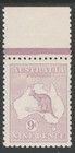 1915 Kangaroo Third Wmk 9d Violet Die 2  mint Unhinged  Bw 27  375 Superb  gem 