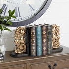 Aels Vintage Heavy Duty Bookends  Decorative Book Ends For Heavy Books  Uniqu   