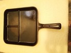 Vtg Wagner Ware Cast Iron Bacon   Egg Breakfast Skillet 1101 D  Logo