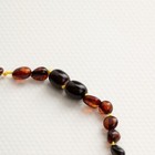 Unisex Dark Amber Baby Necklace     Natural Stone  Gift  Healing 6mm
