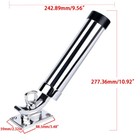 4x Boat Fishing Rod Holder 360 Degree Rotation Stainless Steel Outrigger Fishing
