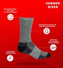 J b  Field s Summer Hiker Crew Merino Wool Hiking Sock