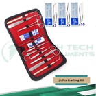 Earring Jewelry Making Kit Pliers Repair Tool Craft Supplies Starter Set 31 Pcs