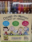 Peanuts Snoopy Colors-in-motion  Crayons 24 Count Color Set 8 In  Tall
