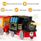 Electric Locomotive Train For Wooden Tracks Compatible With Thomas Brio Magnetic
