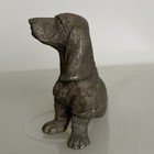 Vtg Spoontiques Bassett Hound Miniature Pewter Dog 1 75     Figurine Figure Signed