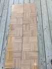 Natural Oak Parquet Flooring Imperfect 12x12 Lot Of 10 Sq  Ft  New Wood Borer