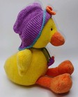Vintage Russ Berrie Tootles Knit Duck Plush Easter Toy Bouquets N Blossoms 11  E