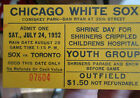Chicago White Sox Unused Ticket July 24 1982 Old Comiskey Full  Ex Cond