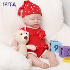 Ivita 15   Eyes Closed Full Silicone Reborn Baby Girl 1 8kg Lifelike Doll