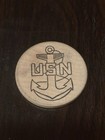 Nas Fallon Cpo Club Usn Wooden Nickel Token Navy Chief Petty Officer