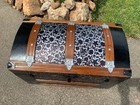 1880   s Antique Victorian Dome Steamer Trunk