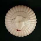 Vintage Pink Plastic Victorian Lady southern Belle 3 Piece Sewing Caddy Holder