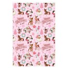 Vintage Pink Christmas Wrapping Paper  Christmas Gift Wrap Vintage Santa Wraps
