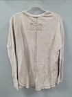 Nwt Zenana Beige Waffle Knit Women s Long Sleeve Casual Top Shirt