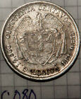 1880 Colombia Silver 50 Centavos Bogota Au Uncirculated Co80 Nice  