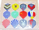 Pack Of 72pcs Dart Flights In 24 Patterns Darts Fins Feather Fletching Accessory