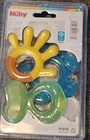 Nuby 3-step Teether Set 3 m For Babies Multiple Textures Step 1 2 3 New