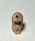 Vintage Hagen Renaker Tan Hound Dog Sitting Nose Up Puppy Figurine