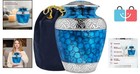 Elegant Handcrafted Burial Urn For Adults - 200 Lb Capacity With Screw-on Lid