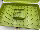 Wil-hold Sewing Thread Spool Holder Green Wilson Mfg Plastic Vintage Lot 0f 2
