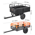 Vevor Dump Trailer Tow Behind Dump Cart 750 1500 Lbs 15 Cu ft Steel Construction