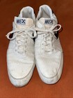 Vintage 80s Nike X Swoosh Sneaker Bowling Shoes White Blue Size 11 Rare 